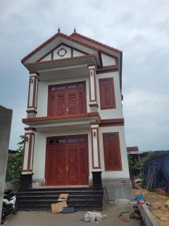 Công trình Cửa thép vân gỗ nhà anh Công ở Thuận Đức, Đồng Hới