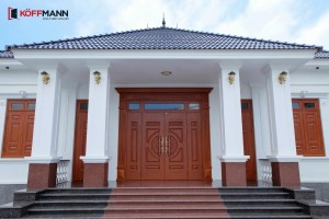 CẬN CẢNH BIỆT THỰ 1 SÀN MÁI NHẬT x CỬA THÉP VÂN GỖ KOFFMANN 🌟
